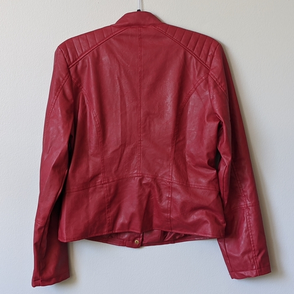 Red "Leather" Jacket - Picture 2 of 3